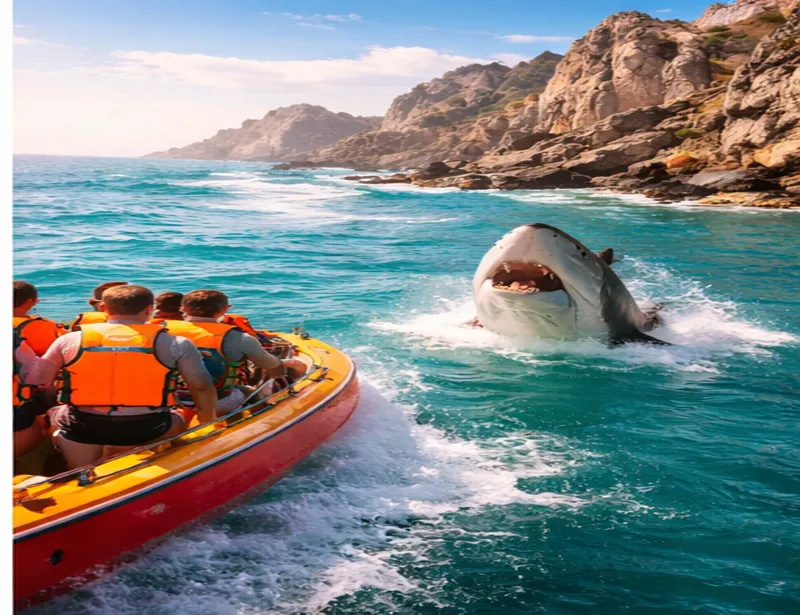 Ocean adventure tour in Cape Town with boat and marine wildlife