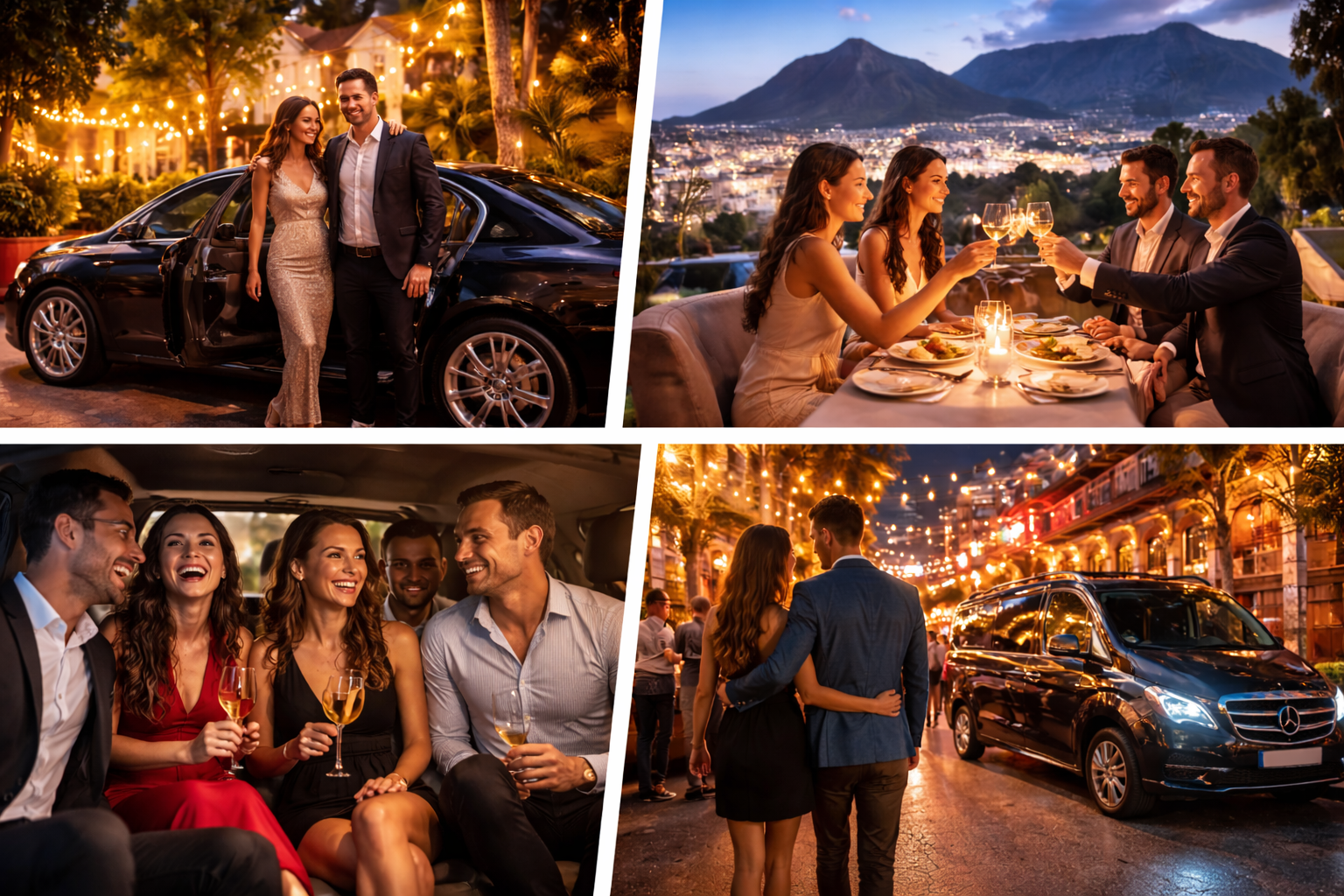 Luxury dinner transfer in Cape Town with evening transport to restaurant